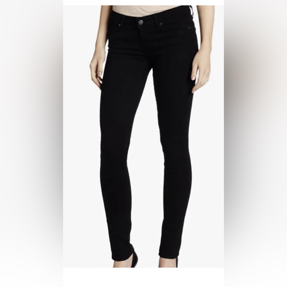 Paige skyline skinny black jeans